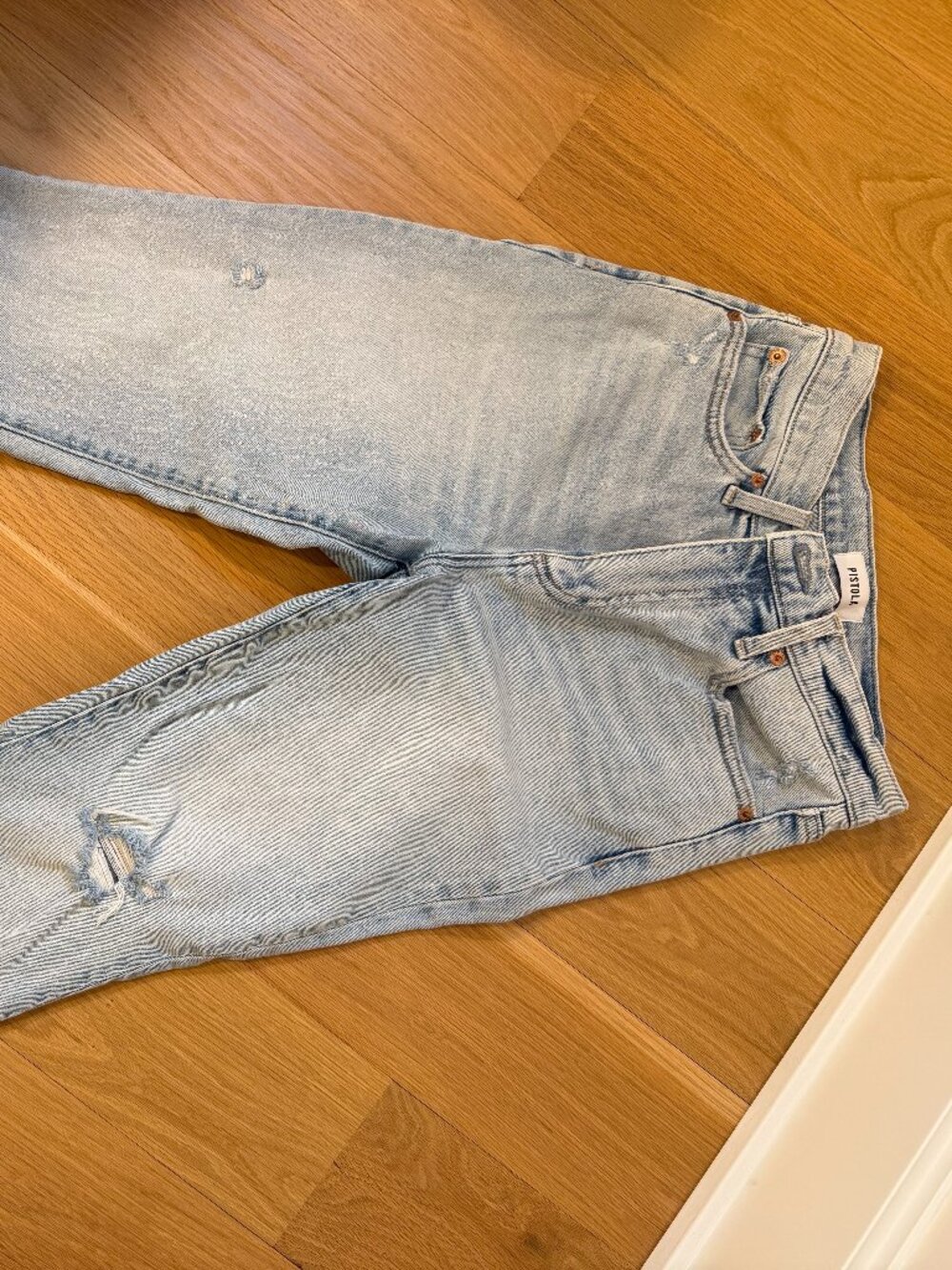 Pistola frayed hem denim, sz 27